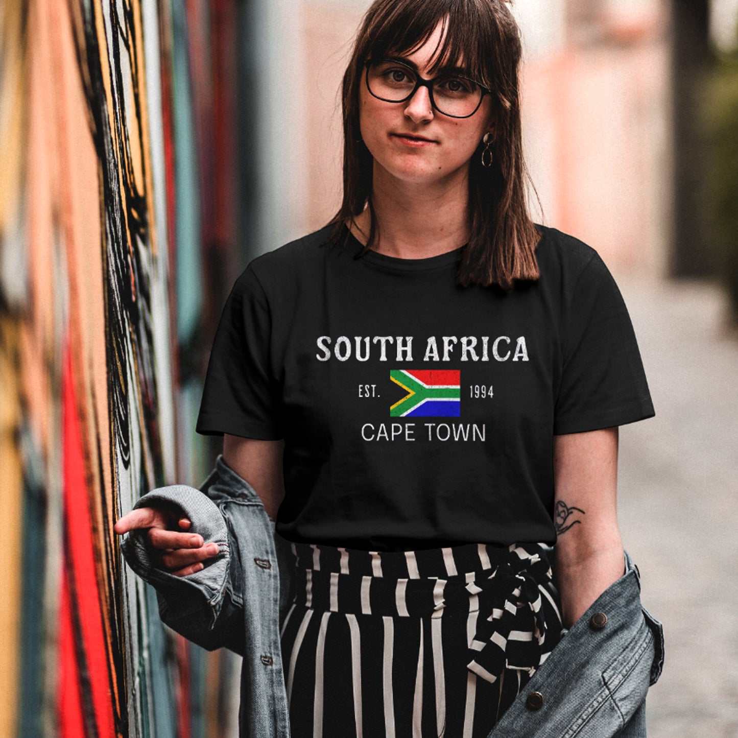 SA Flag Women T-Shirts